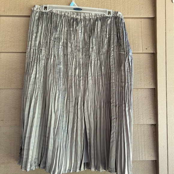 Sundance skirt acordian pleats silver elastic waistband - Picture 1 of 4